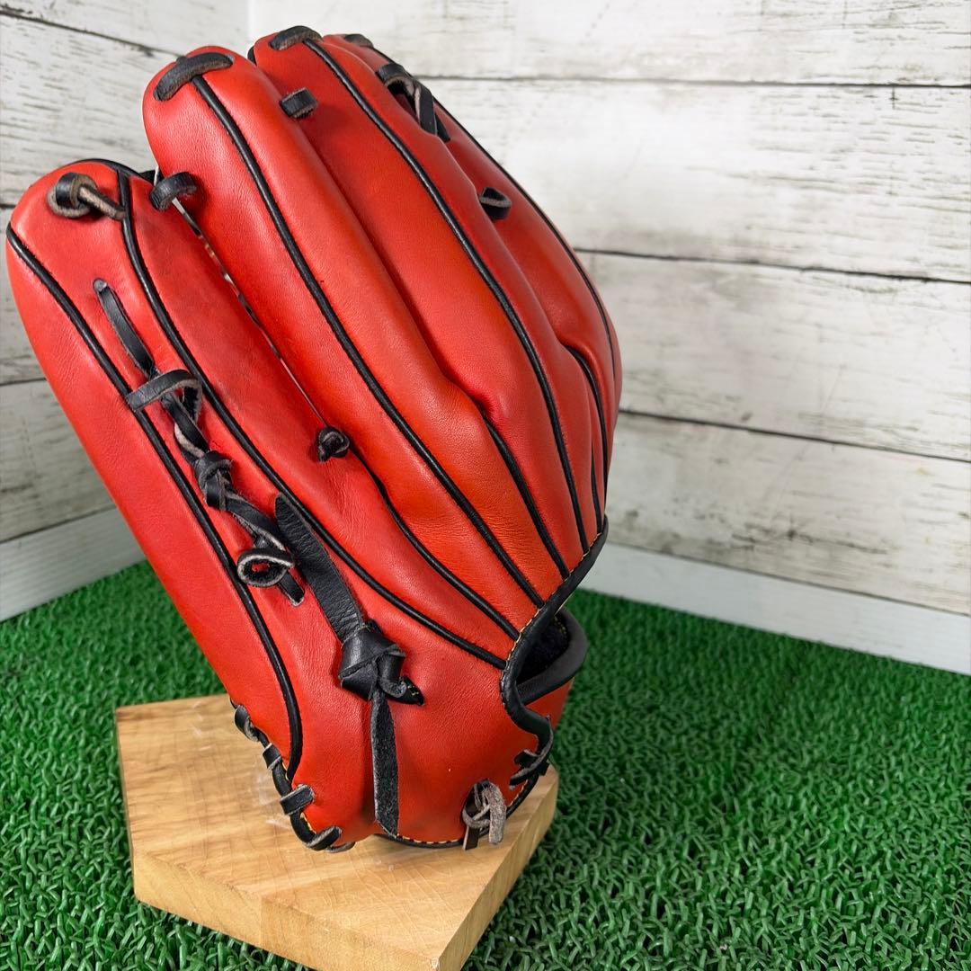 ヒデ 【湯もみ済み】ミズノプロオーダー　軟式外野 専用ケース付き