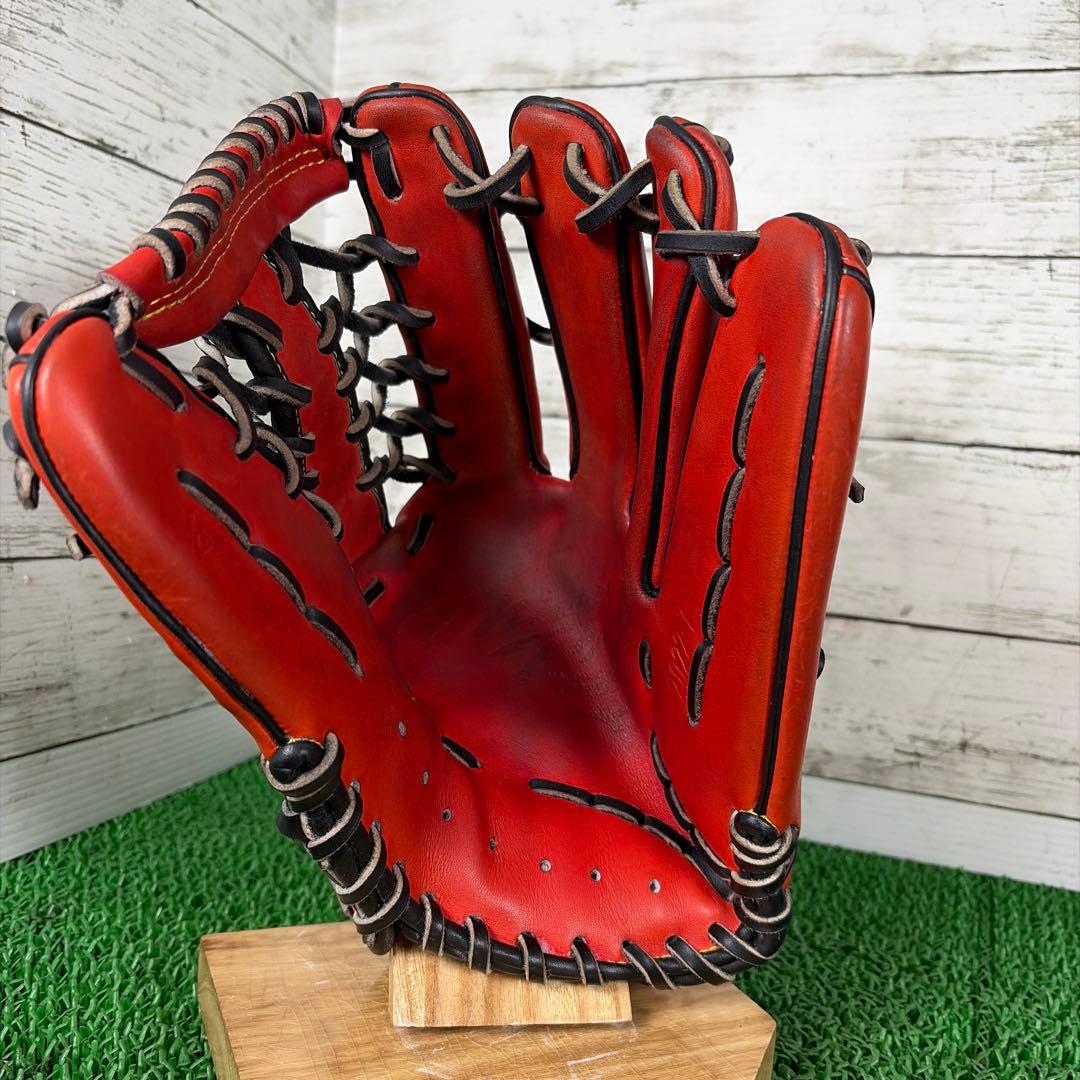 ヒデ 【湯もみ済み】ミズノプロオーダー　軟式外野 専用ケース付き