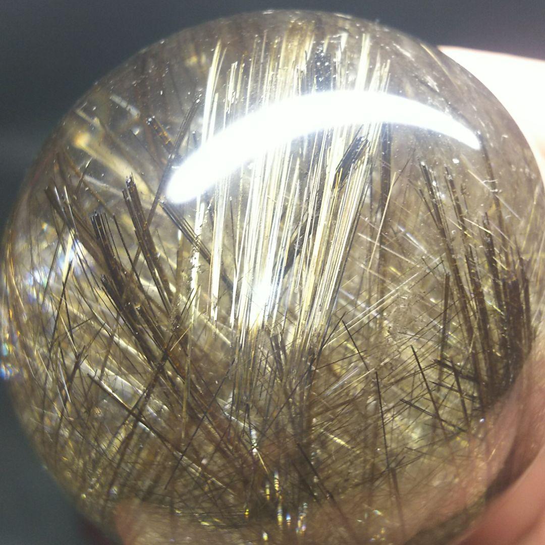 値下げＥ-24【 超高品質 別格品 シルバールチル】丸玉 57㎜玉 272グラム