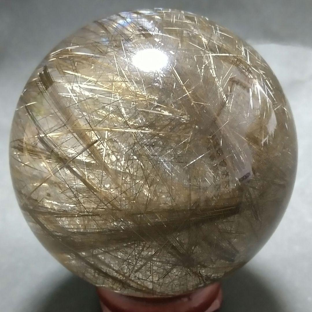 値下げＥ-24【 超高品質 別格品 シルバールチル】丸玉 57㎜玉 272グラム