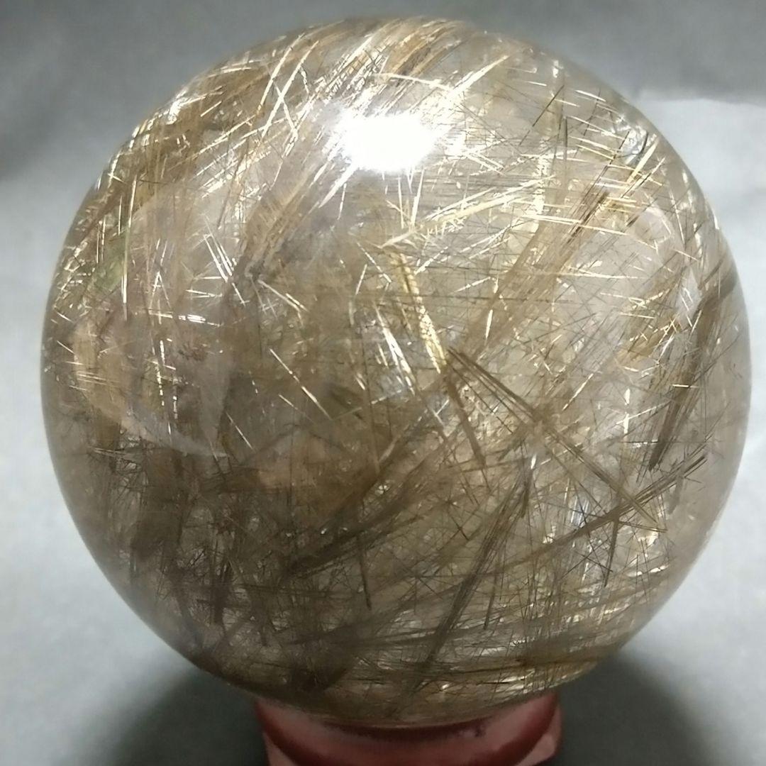 値下げＥ-24【 超高品質 別格品 シルバールチル】丸玉 57㎜玉 272グラム