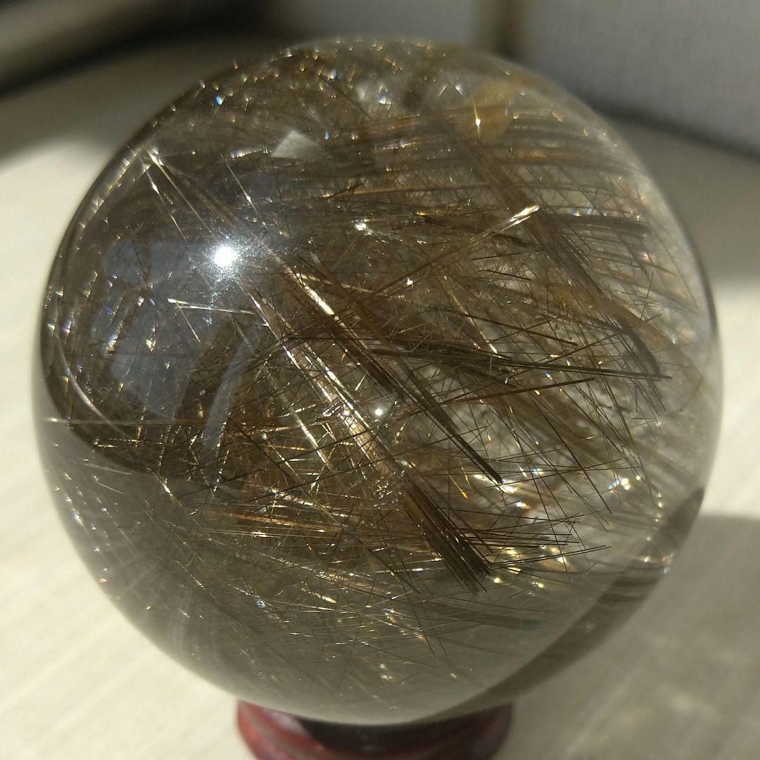 値下げＥ-24【 超高品質 別格品 シルバールチル】丸玉 57㎜玉 272グラム