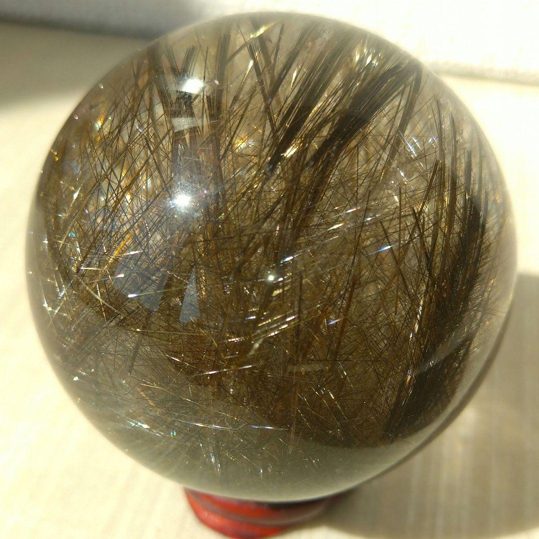 値下げＥ-24【 超高品質 別格品 シルバールチル】丸玉 57㎜玉 272グラム