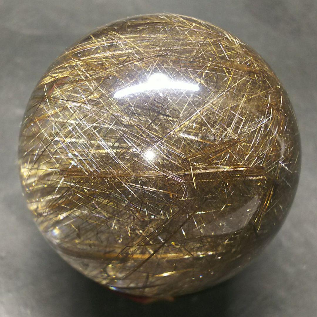 値下げＥ-24【 超高品質 別格品 シルバールチル】丸玉 57㎜玉 272グラム