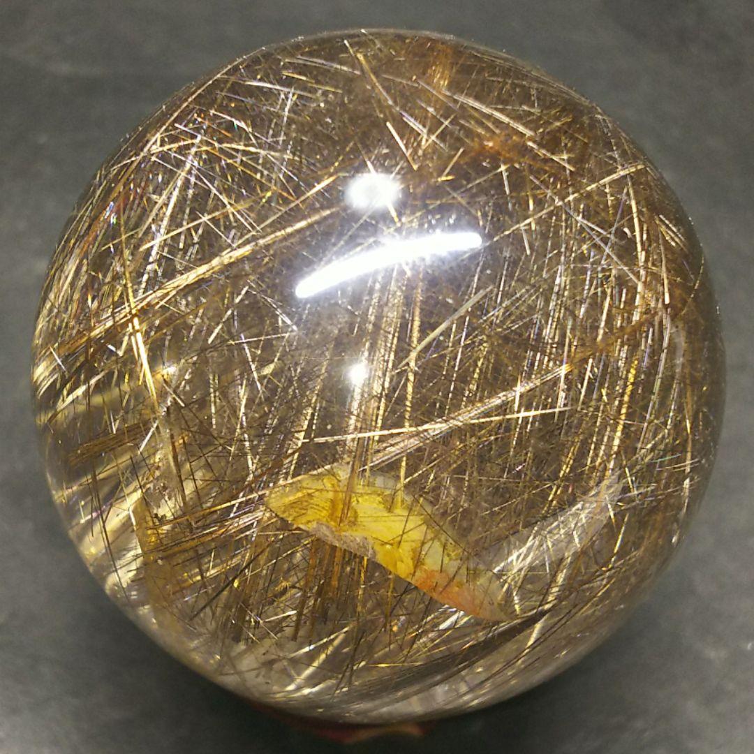 値下げＥ-24【 超高品質 別格品 シルバールチル】丸玉 57㎜玉 272グラム