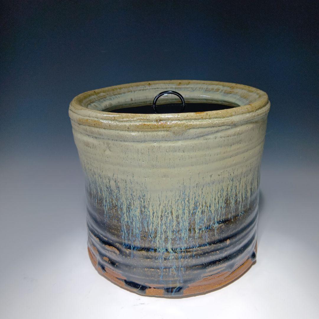 茶道具　徳澤守俊造　朝鮮唐津水指　 共箱　未使用品　美品