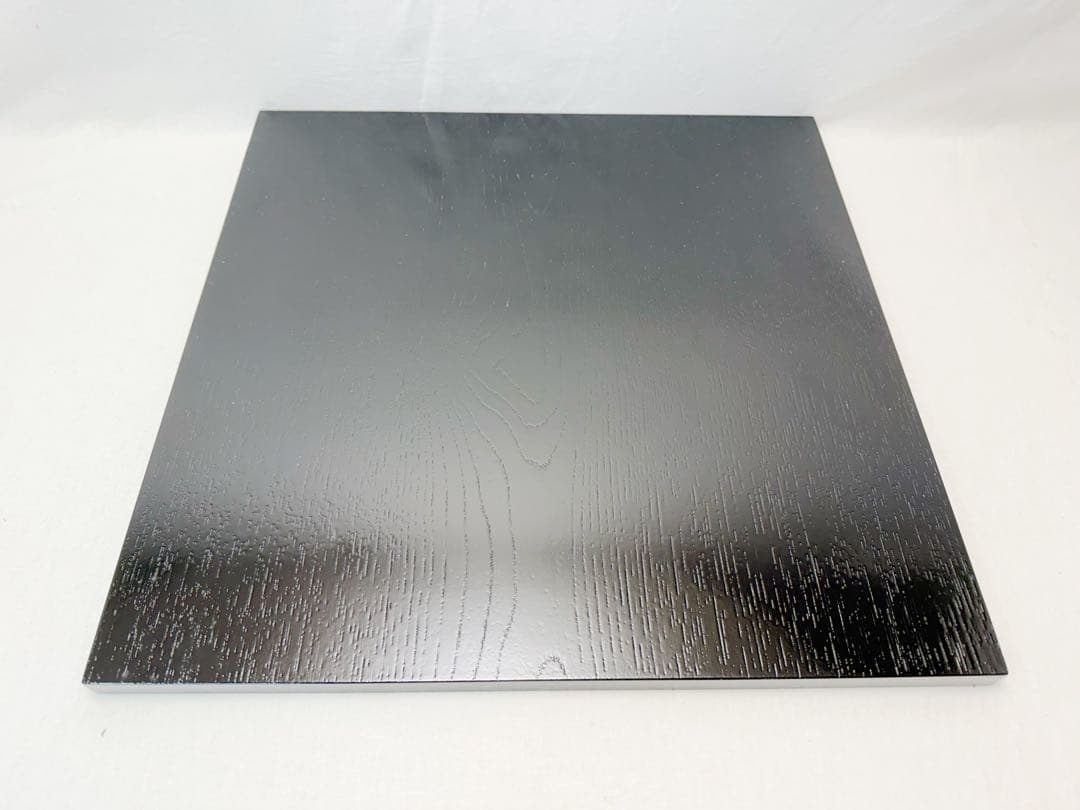 未使用 茶道具 柿合黒塗 大板 敷板42.5cm×42.5cm 元箱