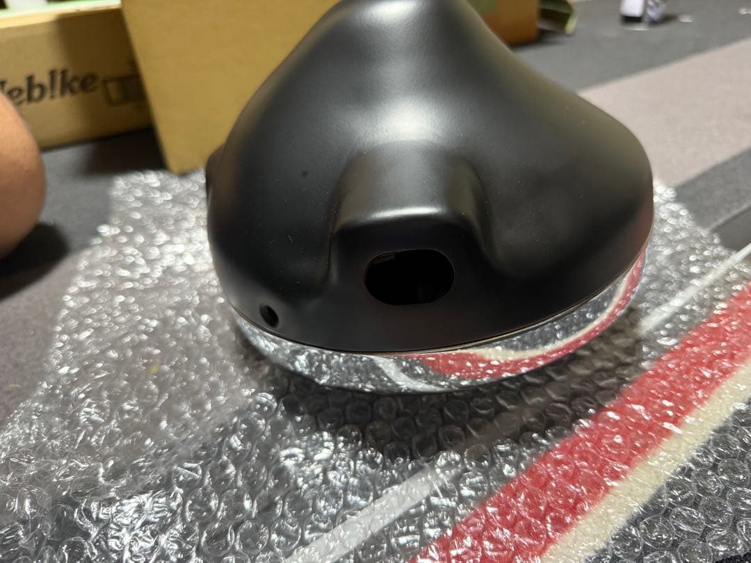 マーシャル889ドライビングランプ　クリアーレンズ　カワサキ車用ブラックケース