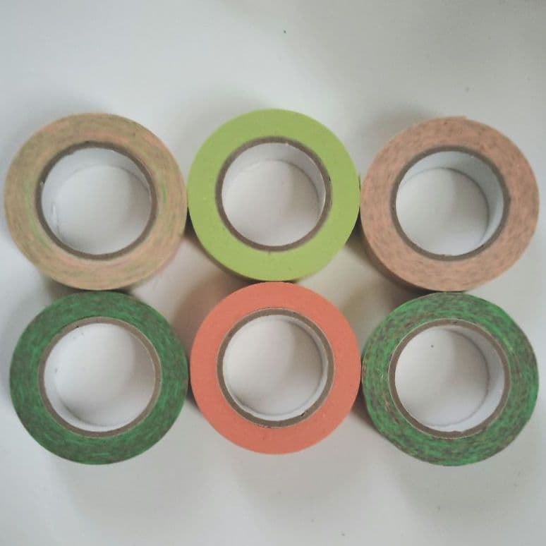 コルテ マスキングテープ 4セット12本 ローズ ポピー