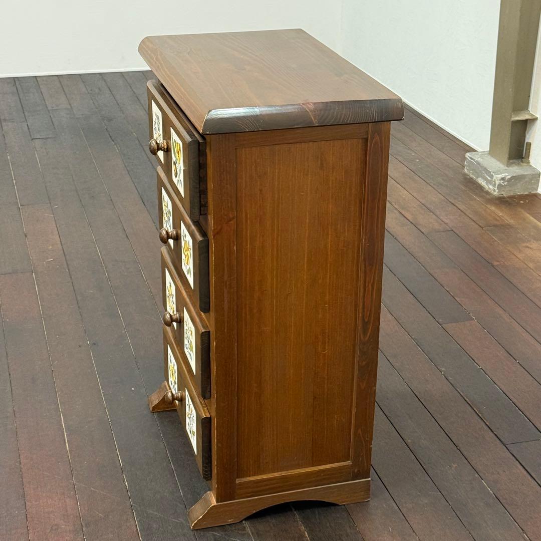 H112K34 スペイン製 バレンシアパイン家具 4段チェスト