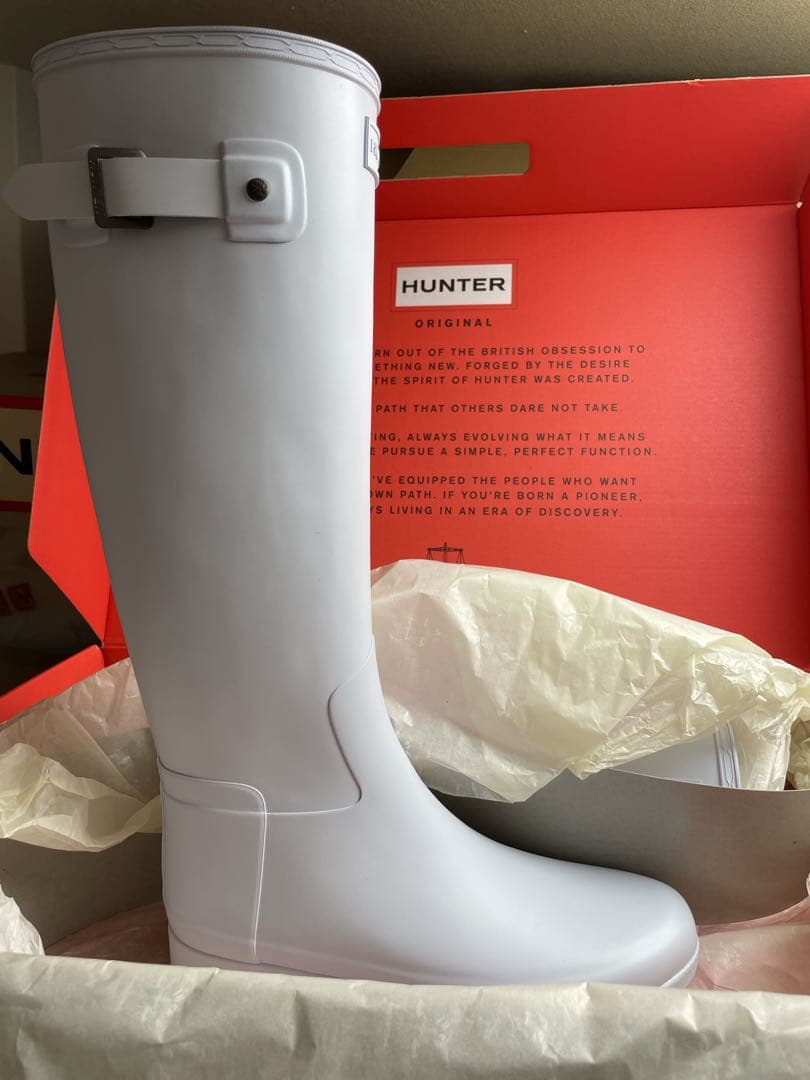 新品未使用　HUNTER ロングレインブーツ