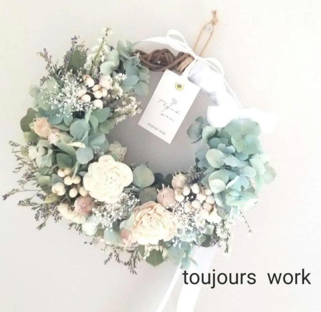 ◆紫陽花リース◇ナチュラルリース◇プレゼント