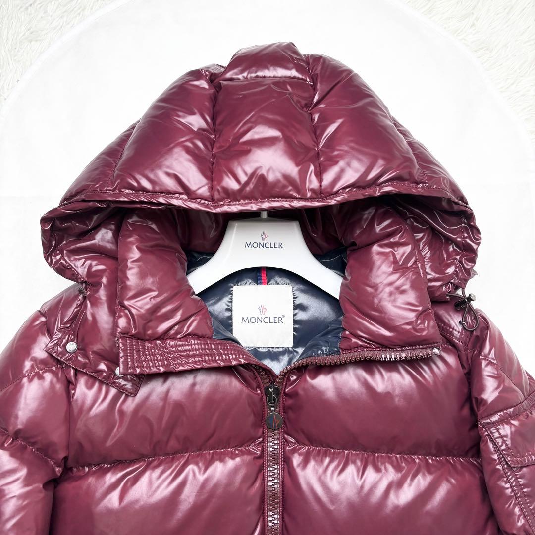 モンクレール ダウンジャケット MAYA 希少サイズ4 フード ロゴワッペン