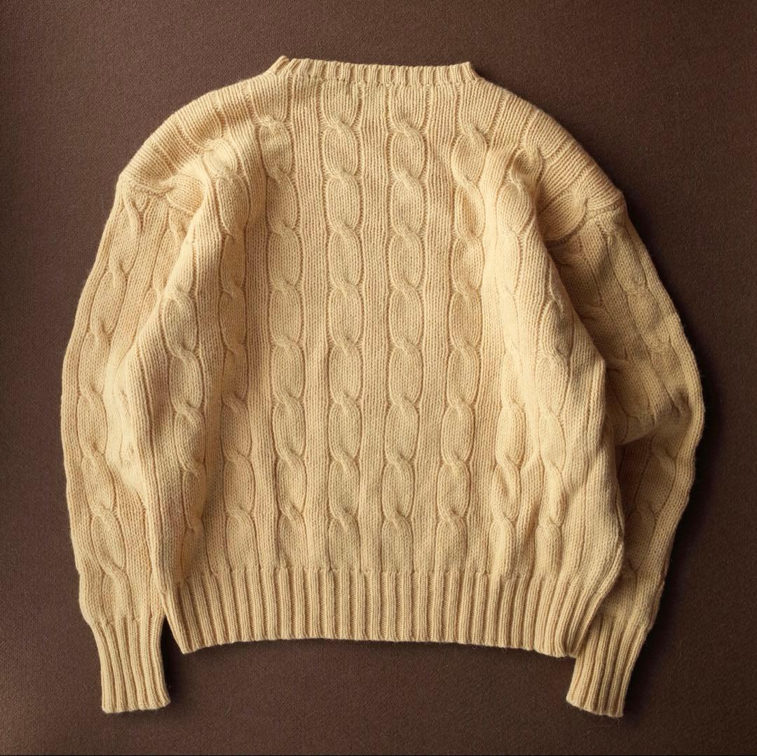 ポロラルフローレン アルパカ70 / ウール30 ケーブル編み ニット セーター