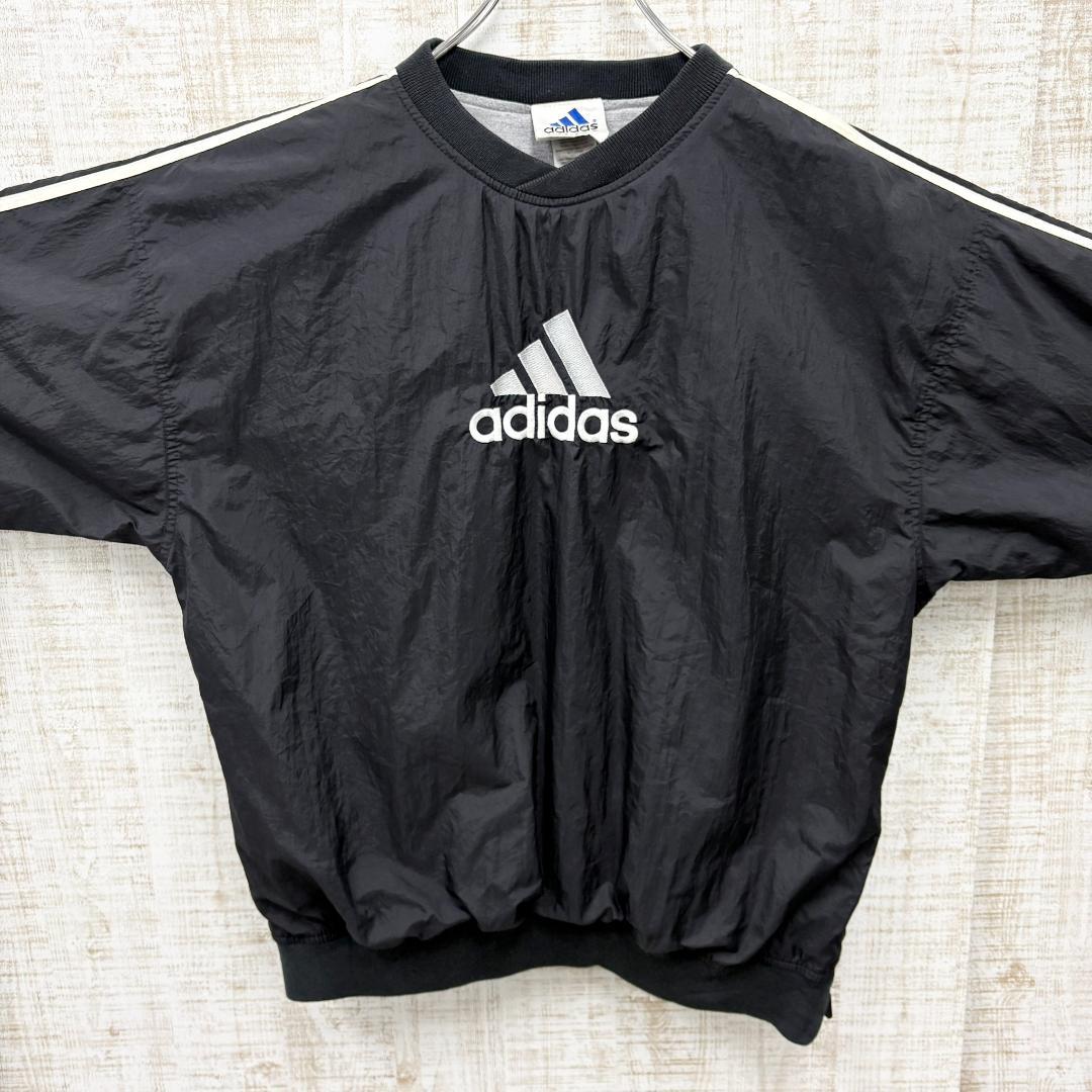 JQ102《常田大希さん着用》アディダス　プルオーバー　刺繡ロゴ　サイドデザイン