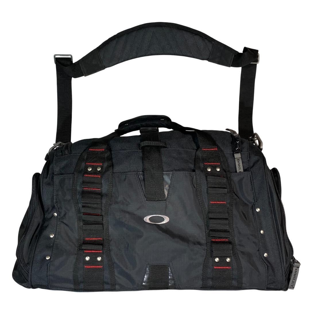 00's OAKLEY オークリー ボストン バッグ ブラック ロゴ柄 ゴルフ