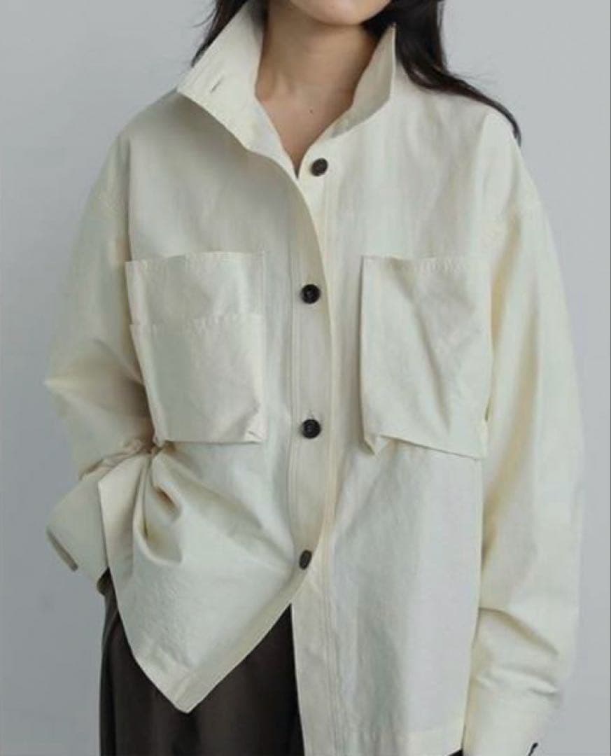 タグ＆封筒付き anuke Pocket Standcollar Shirts