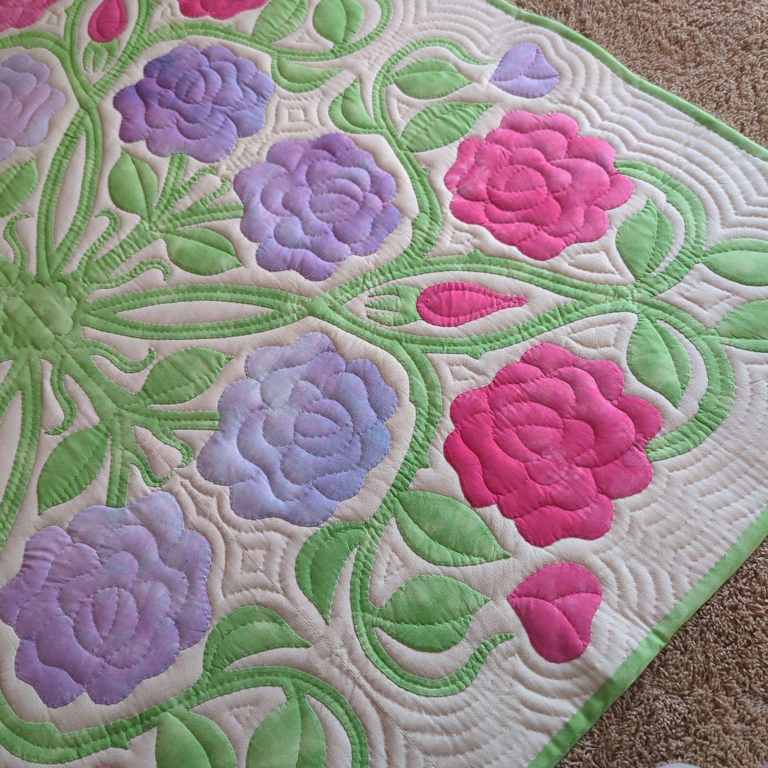 ハワイアンキルトタペストリー　Jin