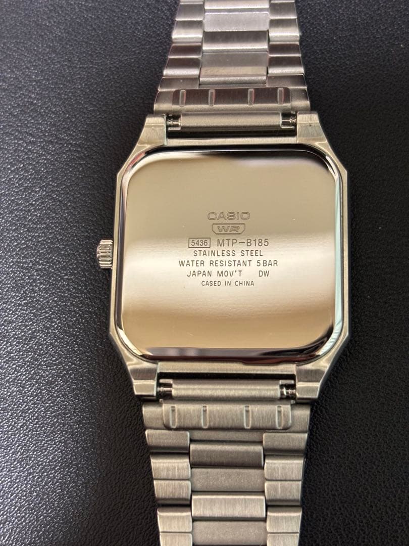 チープCASIO スタンダードMTPB185Dブラック