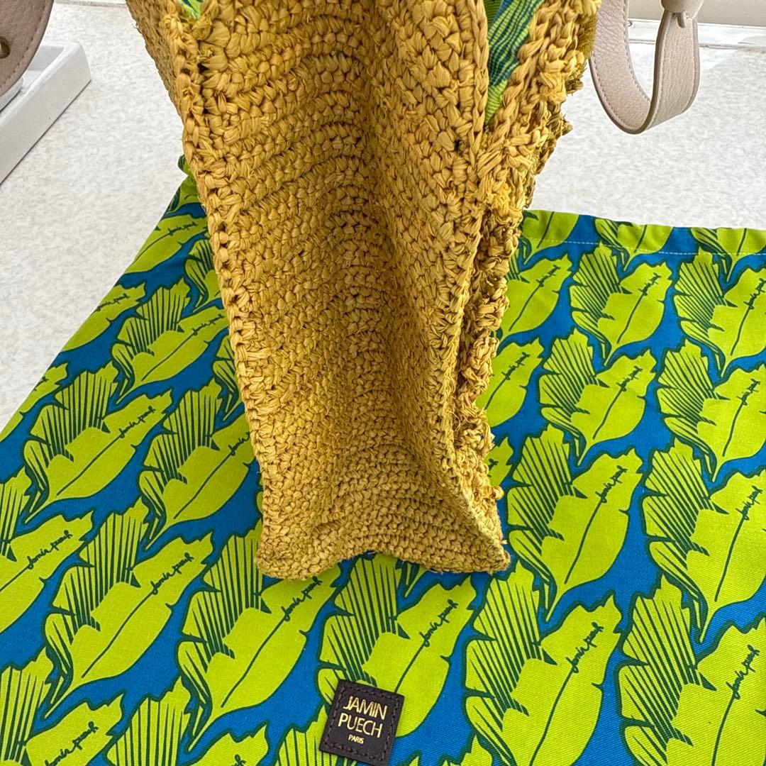 JAMIN PUECH イエロー かごバッグ