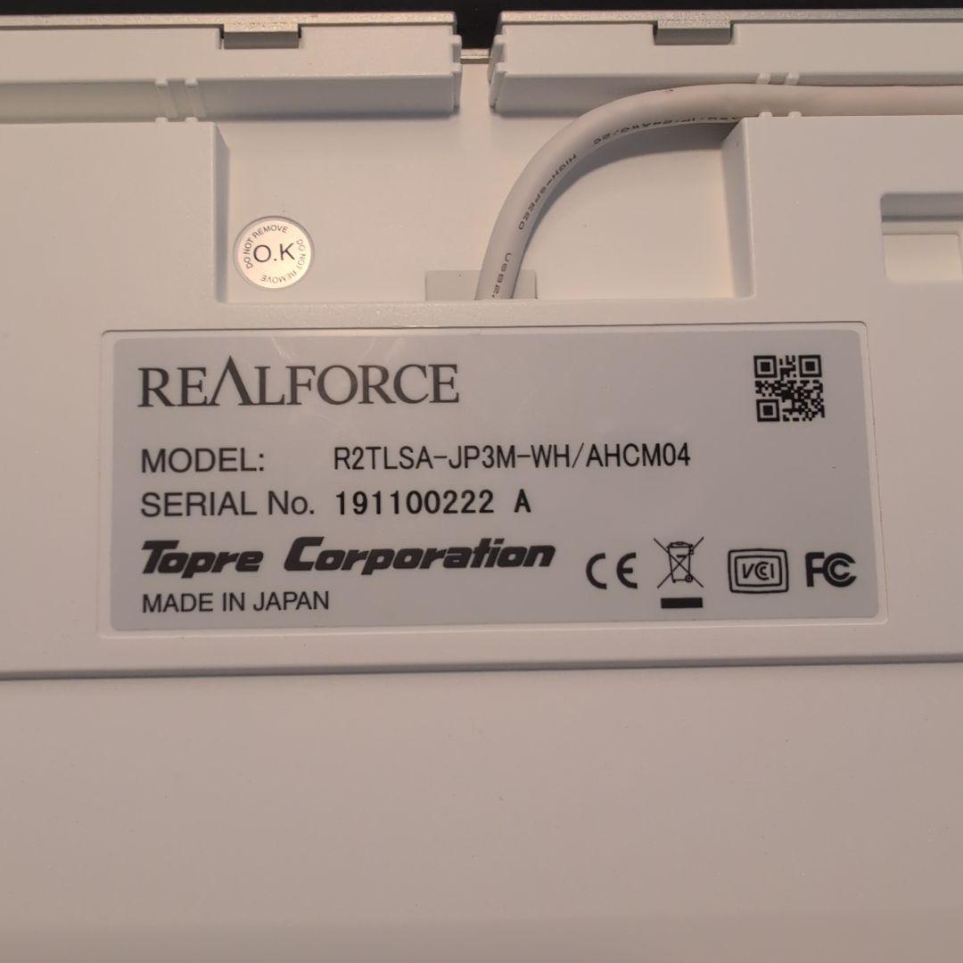 【静音/30g】REALFORCE SA for Mac R2TLSA-JP3M