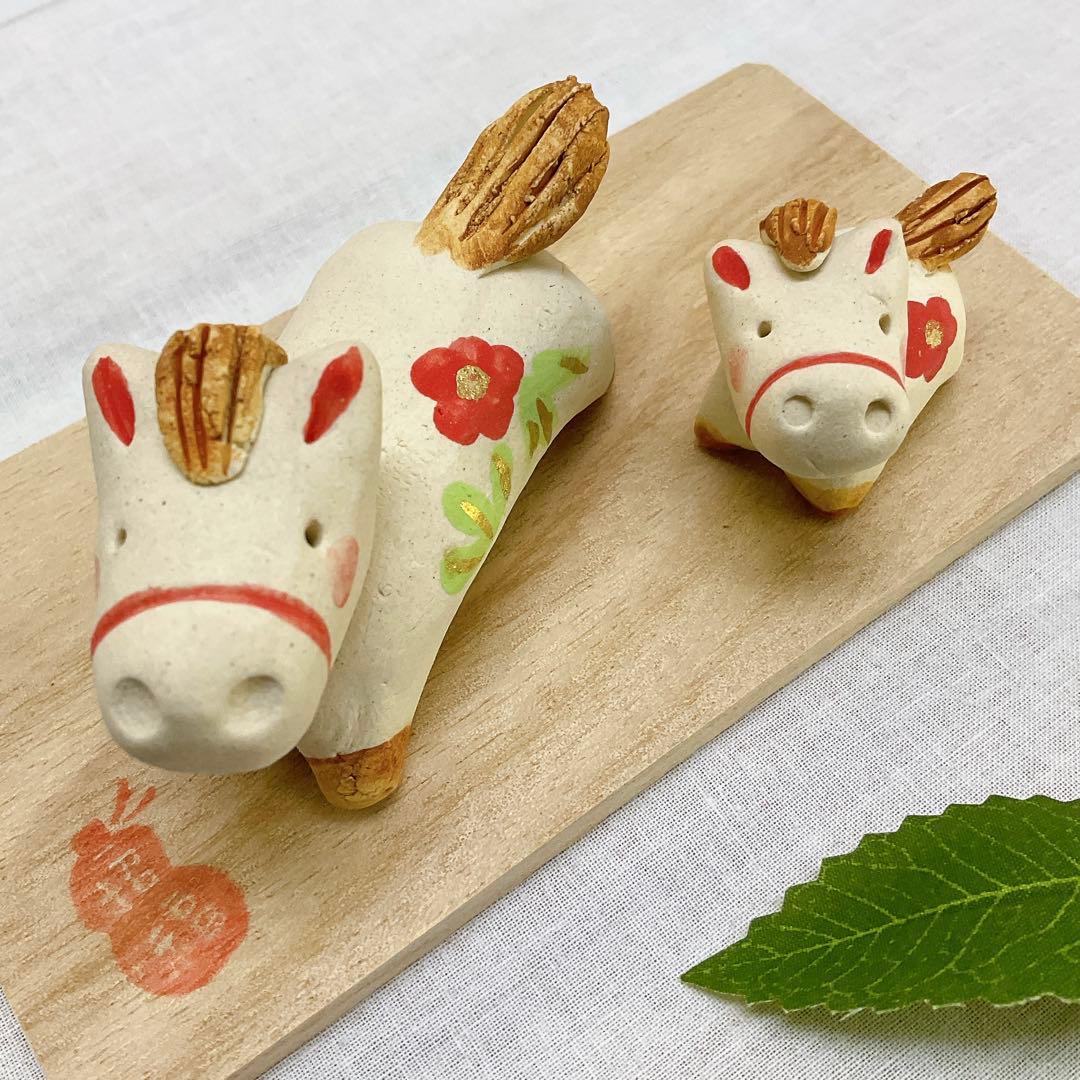 みる☆ 令和8年 干支飾り【ほのぼの午飾り 親子午】2026年