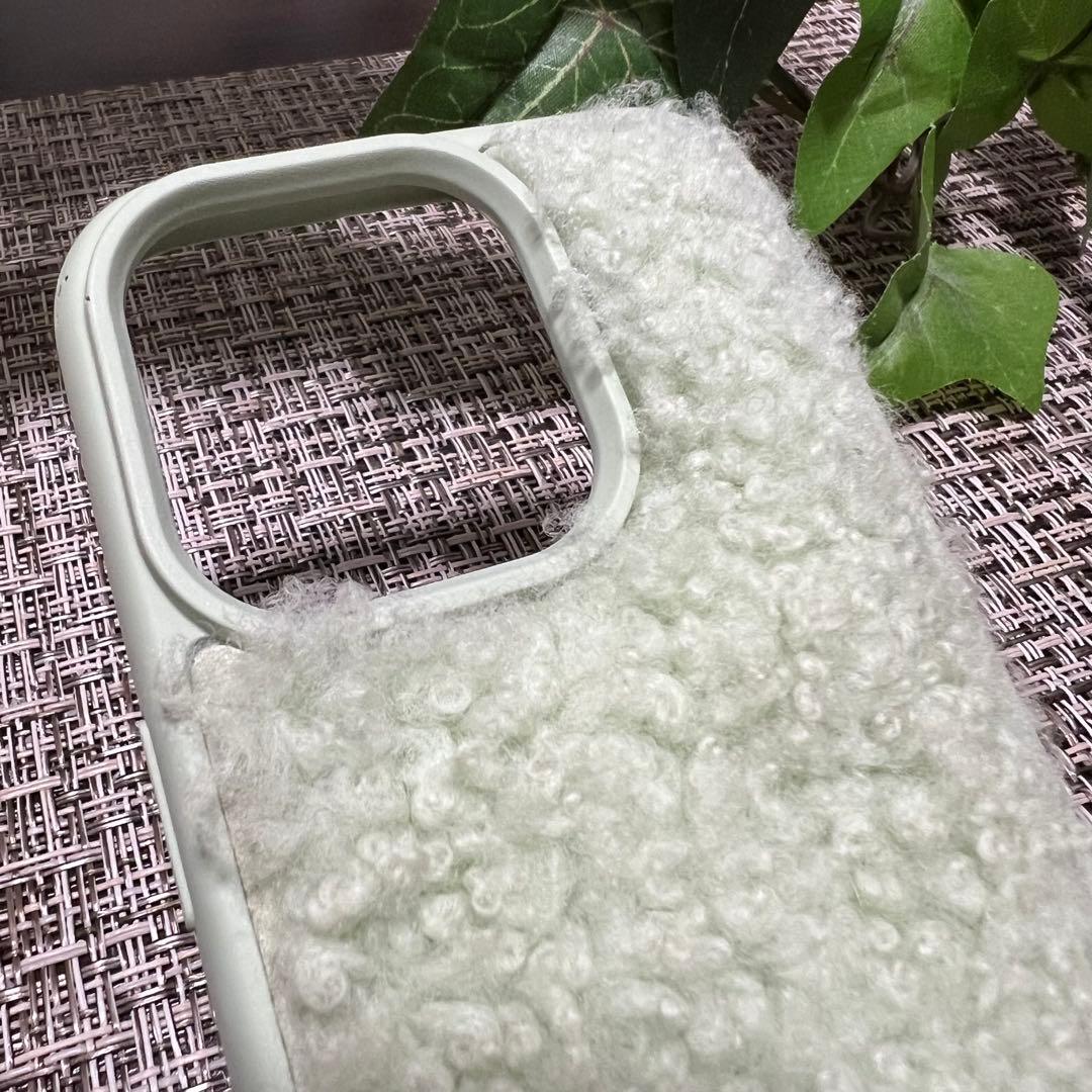 Miu Miu iPhone14PROケース エメラルドグリーン