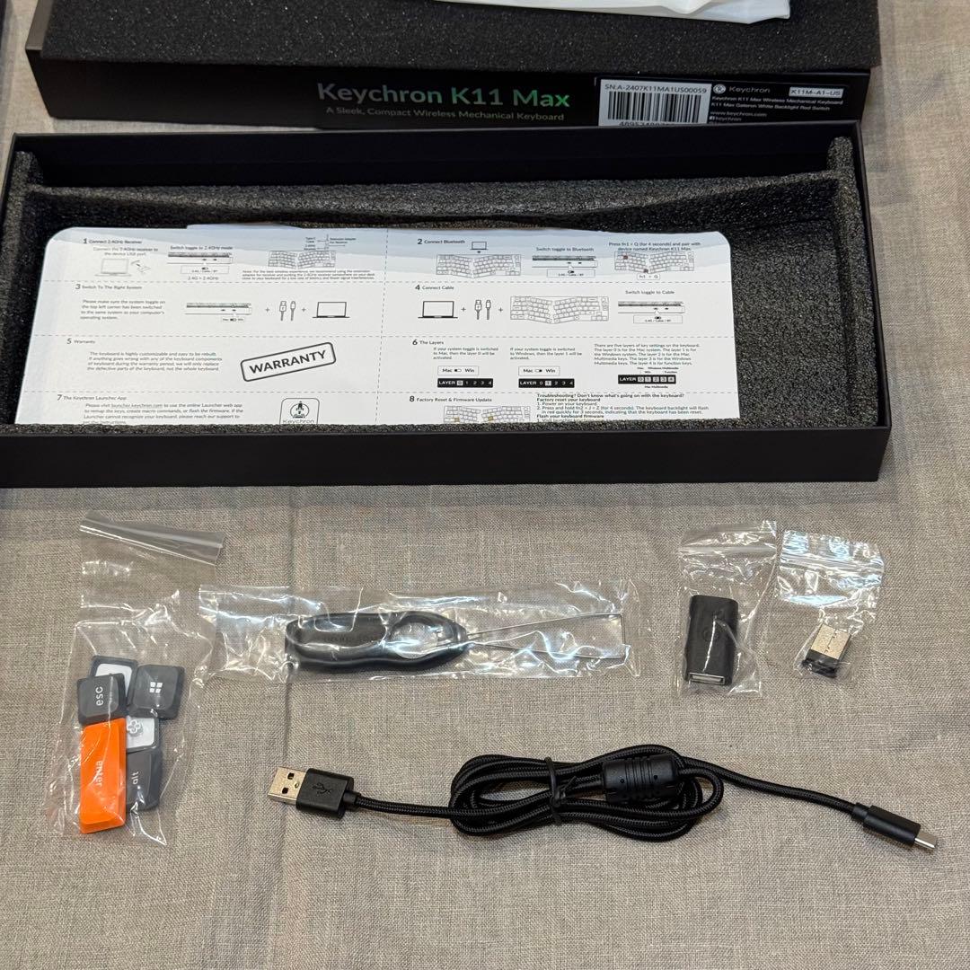 Keychron K11 Max Aliceレイアウト (US配列/赤軸)