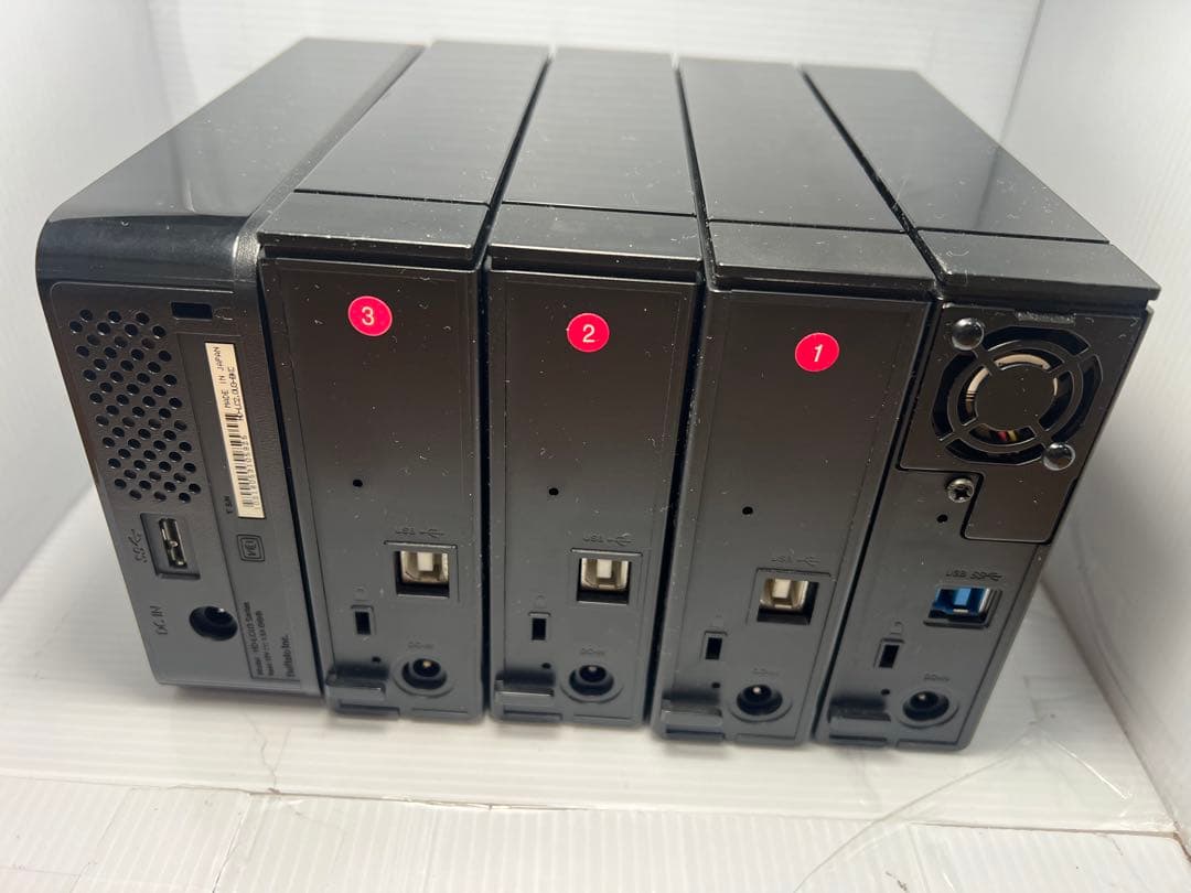 BUFFALO バッファロー 外付けハードディスク 5個セット