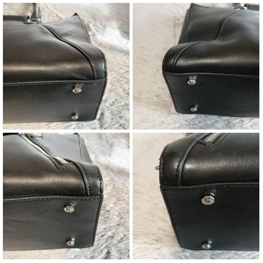 DIESEL ディーゼル　ビジネスバッグ　ブリーフケース　ブラック　本革レザー