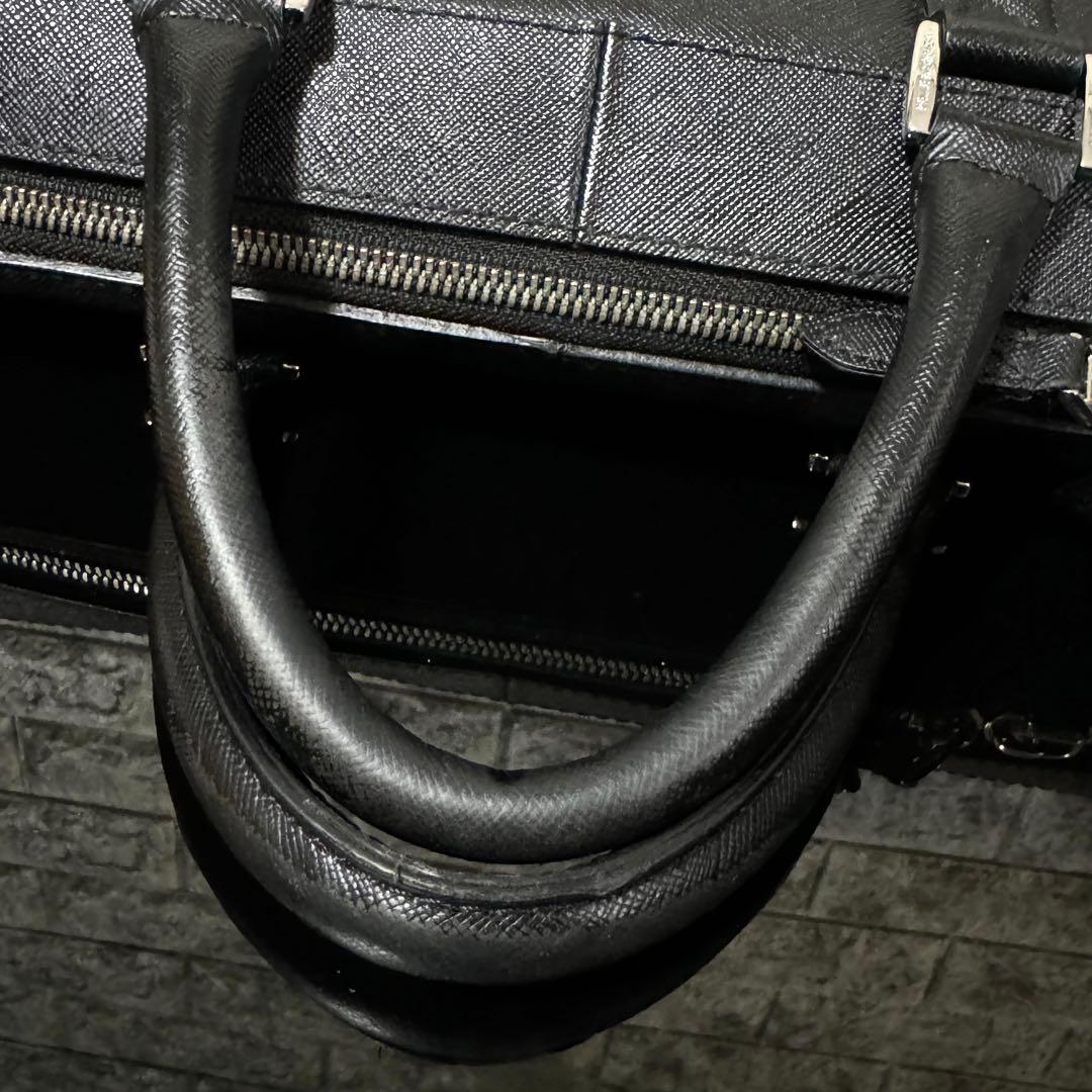 【PELLE MORBIDA】 2WAY Capitanoビジネスバッグ 黒