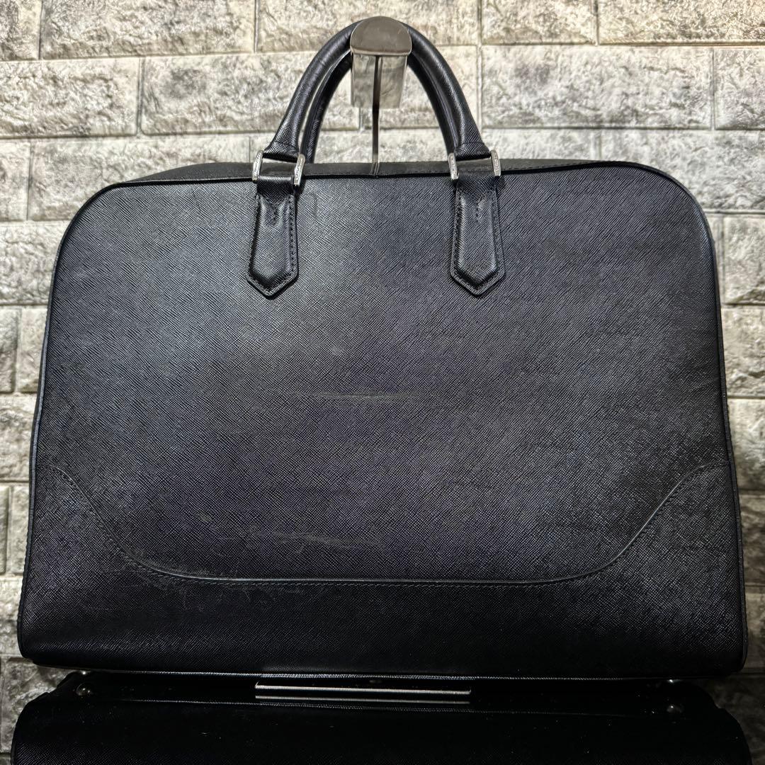 【PELLE MORBIDA】 2WAY Capitanoビジネスバッグ 黒