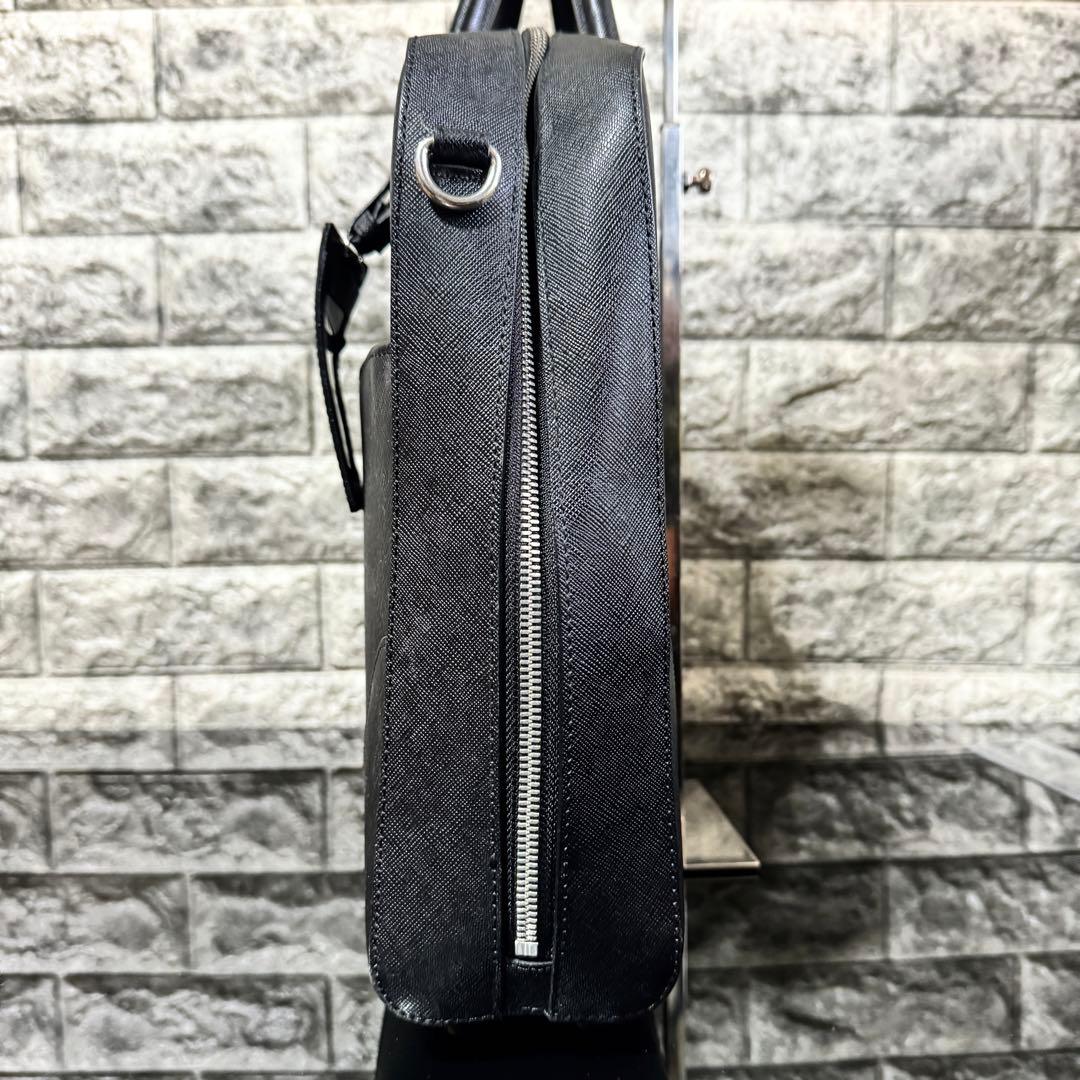 【PELLE MORBIDA】 2WAY Capitanoビジネスバッグ 黒