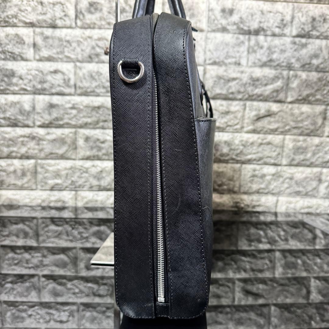 【PELLE MORBIDA】 2WAY Capitanoビジネスバッグ 黒