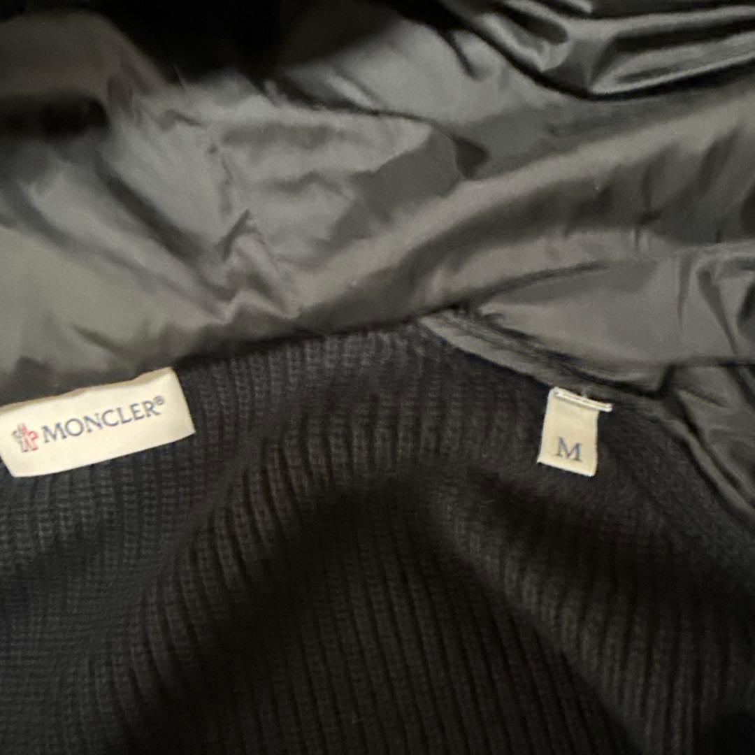 moncler モンクレール　ハイブリッド　ニット　ダウン　black M