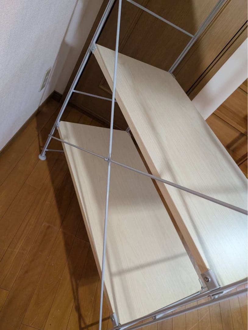 ■送料込■無印 MUJI スチールユニットシェルフ 衣類収納 ワードローブ棚家具