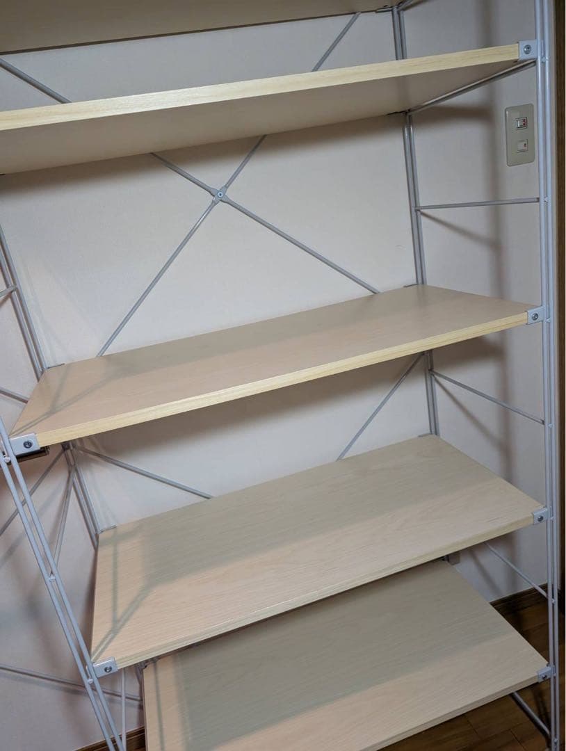 ■送料込■無印 MUJI スチールユニットシェルフ 衣類収納 ワードローブ棚家具