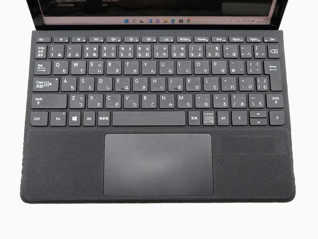 【良品】Surface Go 3 Windows11 タイプカバー、アダプター付