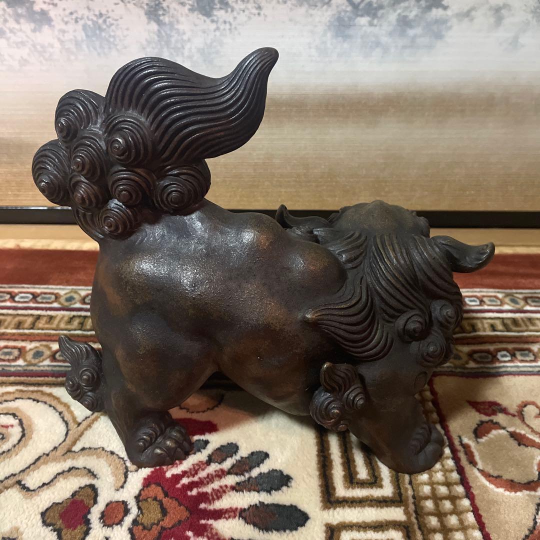 備前焼　獅子　一陽造