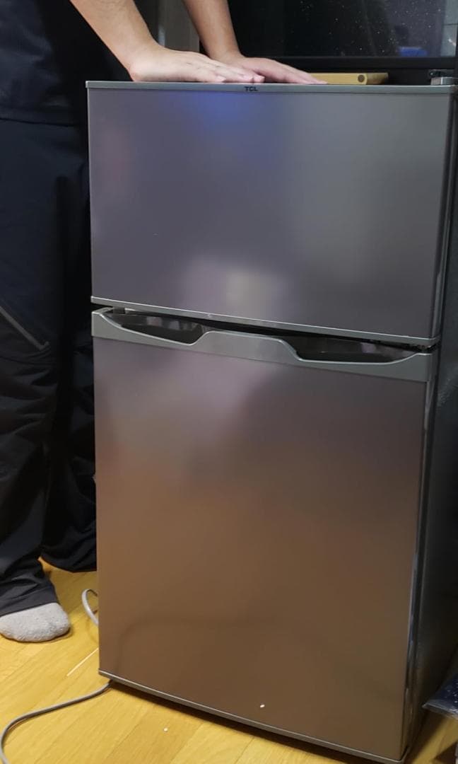 TCL 冷蔵庫 幅47.6cm 114L CRT114AH 2ドア 耐熱性天板A
