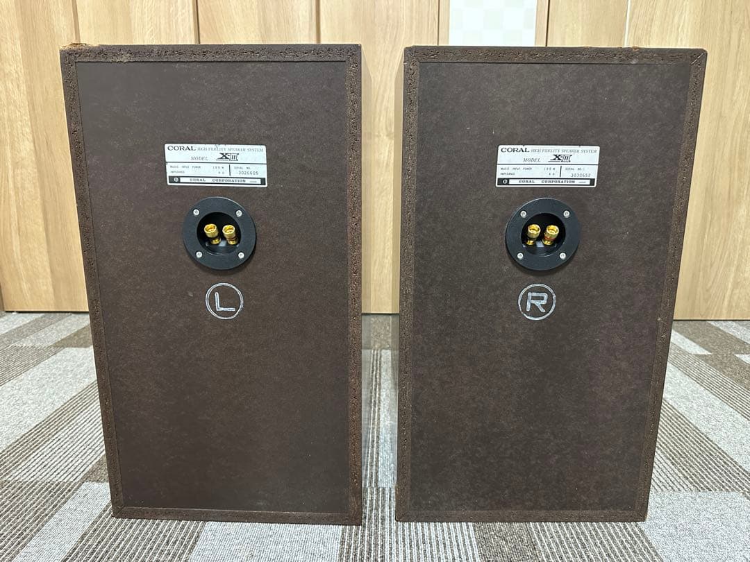 フルメンテナンス品　CORAL コーラル　スピーカー　X-Ⅲ 動作品
