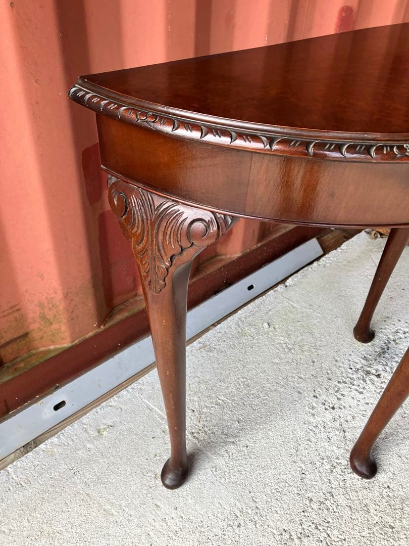 ヴィンテージ　英国製　マホガニー材　コンソール