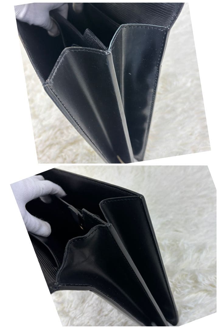 ルイヴィトンエピ セルヴィエット コンセイエ　ビジネスバッグ　ブラック