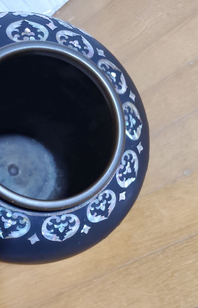 螺鈿細工　 花瓶 花台 セット　 鳳凰 　 漆器　 伝統工芸 韓国 　飾り壺