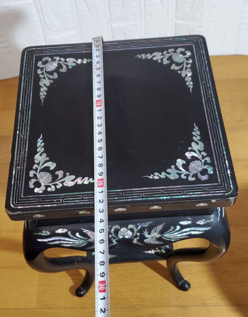 螺鈿細工　 花瓶 花台 セット　 鳳凰 　 漆器　 伝統工芸 韓国 　飾り壺