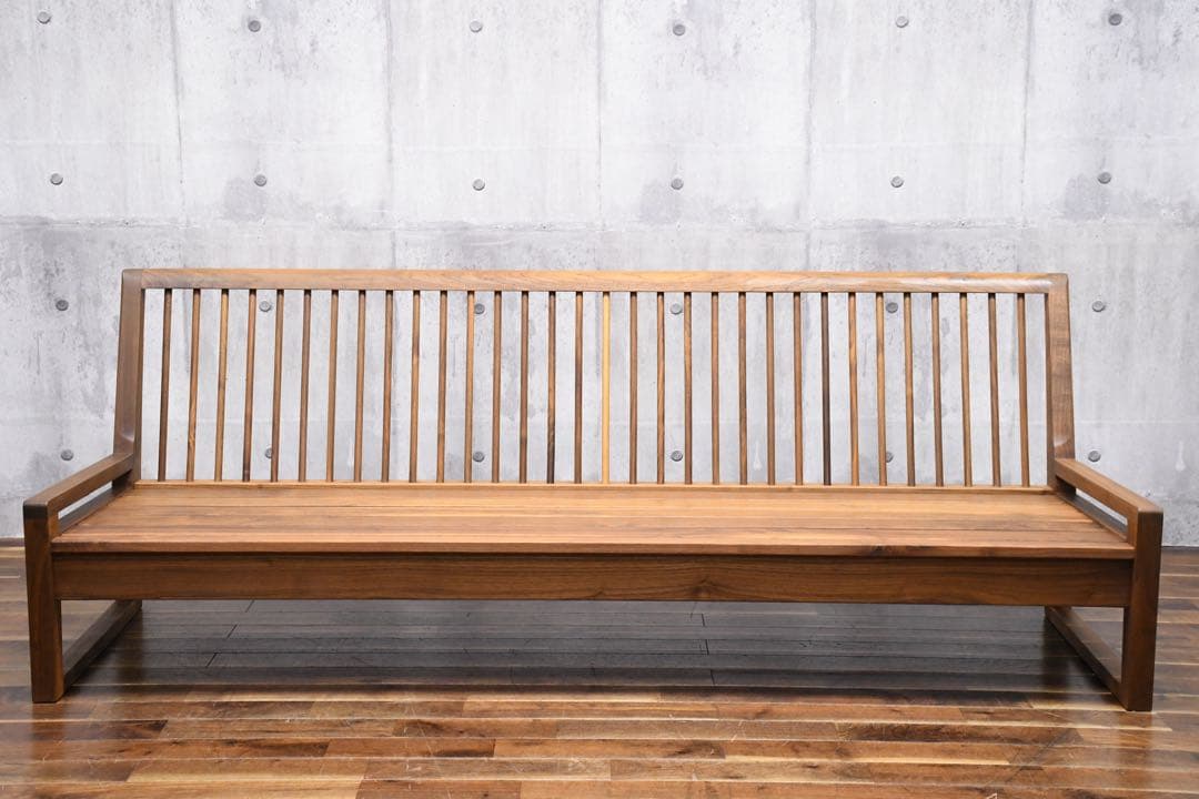 ELC33 シラカワ 飛騨の匠工房 3人掛けソファフレーム ウォールナット無垢材