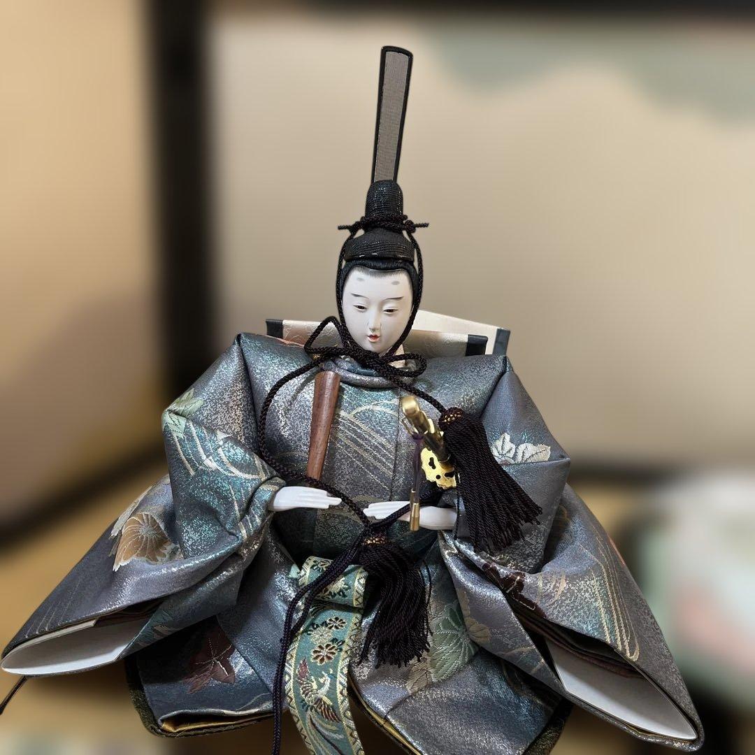 祐月　ゆめさきびな　親王飾り　大型雛人形セット +お手入れセット付き 男雛 女雛