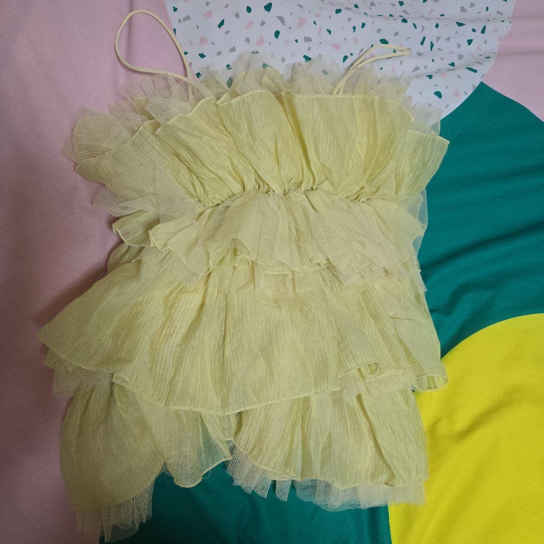 sister jane フリルイエロートップス S