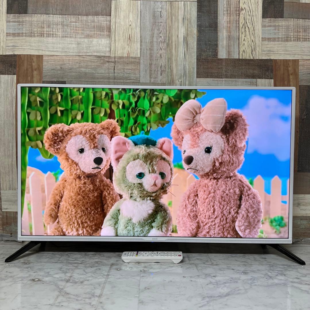 即日受渡❣️全国送料込昨年購入IRIE40V型ホワイト Wチューナー裏番組録画可