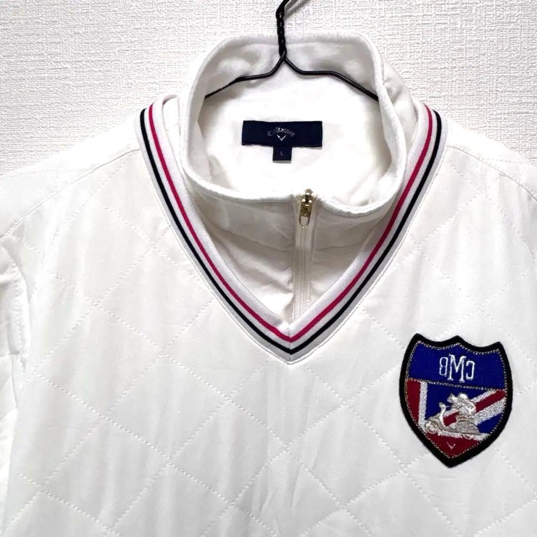 キャロウェイ 長袖ハイネックプルオーバー中綿入り4WAY キルティング